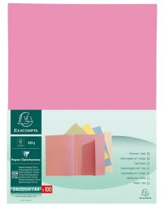 348003E EXACOMPTA : Chemises à 1 rabat - Rose