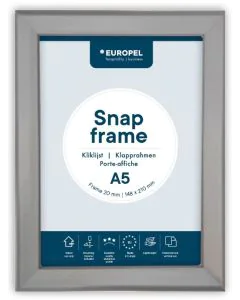 Cadre Porte affiche - A5 - Argent : EUROPEL image