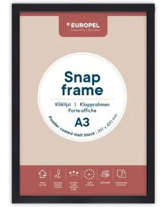 Cadre Porte affiche - A3 - Noir : EUROPEL image