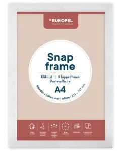 Cadre Porte affiche - A4 - Blanc : EUROPEL image