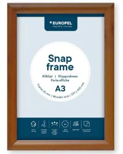 Cadre Porte affiche - A3 - Bois : EUROPEL image