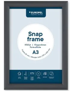 Cadre Porte affiche - A3 - Gris graphite : EUROPEL image