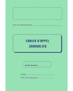 Cahier d'appels journaliers 36285 ELVE : Lot de 5 