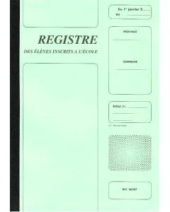 ELVE cahiers des élèves inscrits à l'école 36287