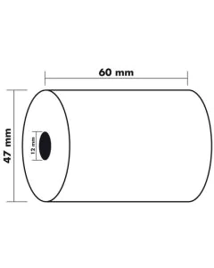 Lot de 30 bobines  pour carte bancaire - 60 x 47 x 12 mm 40902E d'Exacompta 