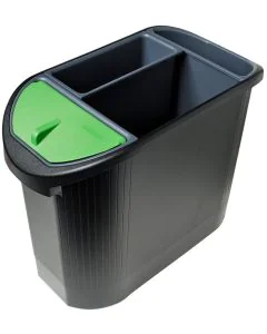 EXACOMPTA Corbeille à papier Ecologic - Noir/anthracite