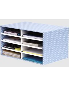 Trieur de Bureau - 8 compartiments - Bleu/Blanc : FELLOWES Bankers Box Visuel