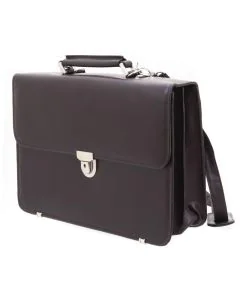 Cartable en cuir marron STANFORD de DAVIDT'S 462105-08