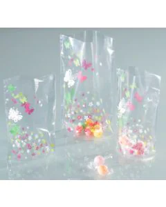 Sachet transparent - Imprimé Printemps - 145 x 235 mm FOLIA