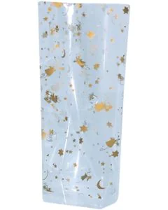 Sachet transparent avec fond - Motifs de Noël - 95 x 160 mm : FOLIA Lot de 10 Modèle