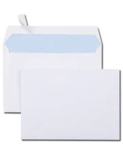 Lot de 500 Enveloppes autocollantes sans fenêtre C6 - 114 x 162 mm : GPV Visuel