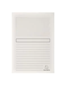 EXACOMPTA  50151E : Chemises à fenêtre Super - Blanc