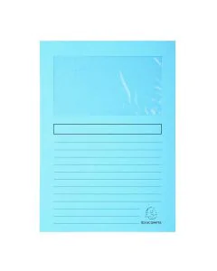 EXACOMPTA  50152E : Chemises à fenêtre Super - Bleu clair