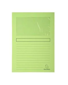 EXACOMPTA  50153E : Chemises à fenêtre Super - Vert clair