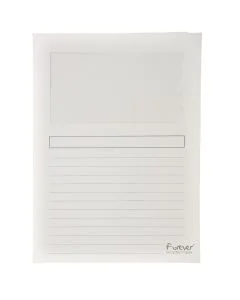 EXACOMPTA 50270E Chemise à fenêtre Blanches Forever