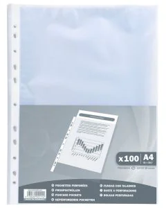 Pochettes perforées - A4 - Ouverture haut EXACOMPTA Lot de 100 Image