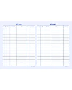 ELVE : Registre toilé de 200 pages Courrier  sortant départ 520