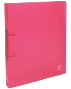 Classeur souple Chromaline - 2 anneaux de 30 mm - Rouge : EXACOMPTA Visuel