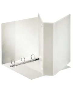 Classeur Personnalisable 3 Pochettes - Blanc - 4 anneaux de 60 mm : ESSELTE Visuel