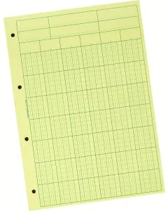 Bloc Audit - Jaune - 6  colonnes avec en-tête  EXACOMPTA  5706E 