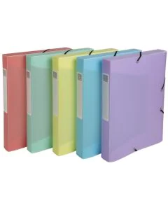 Boîte de classement - Dos 40 mm - Assortiment : EXACOMPTA Chromaline Pastel image
