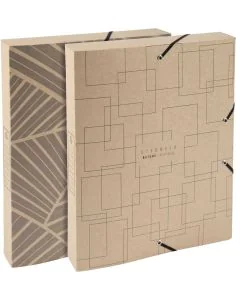 Photo Boîte de classement à élastiques et 3 rabats - Dos 40 mm EXACOMPTA Eterneco Image