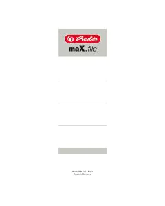 Etiquettes pour dos de classeur - 60 x 190 mm - Blanc HERLITZ 5966106