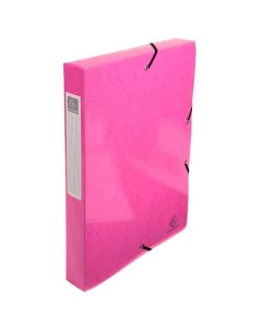 EXACOMPTA :  8 boîtes de classement 59924E  - Dos 40 mm - Rose