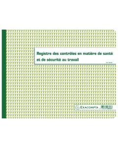 Registre des contrôles techniques de sécurité EXACOMPTA 6616E