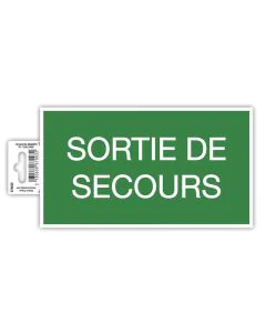Panneau adhésif - Sortie de Secours EXACOMPTA