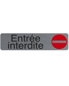 Plaque adhésive de signalisation - Entrée interdite EXACOMPTA