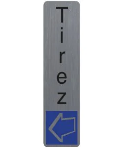 Plaque verticale adhésive de signalisation - Tirez : EXACOMPTA image
