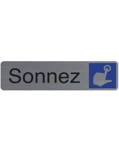Plaque adhésive de signalisation - Sonnez : EXACOMPTA image