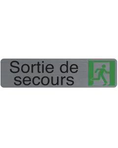Plaque adhésive de signalisation - Sortie de Secours : EXACOMPTA image