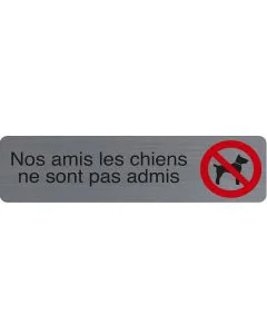 Plaque adhésive de signalisation - Nos amis les chiens : EXACOMPTA image
