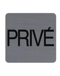 Plaque carrée adhésive de signalisation - Privé : EXACOMPTA image