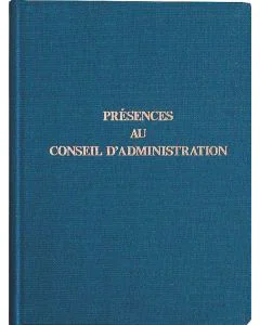 EXACOMPTA : Registre - Présence au Conseil d'administration 71E