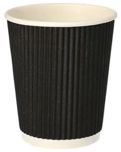 Gobelets jetables en carton - 0,20 L - Beige PAP STAR Ripple Wall