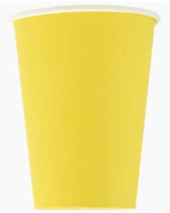 Gobelet en carton Jaune - 0,2 L PRONAPPE Lot de 15