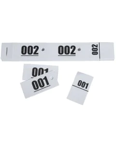 Ticket vestiaire blanc Carnet  96601E Exacompta exemple