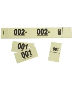 Ticket vestiaire Jaune Carnet Exacompta 96609E  Coupon