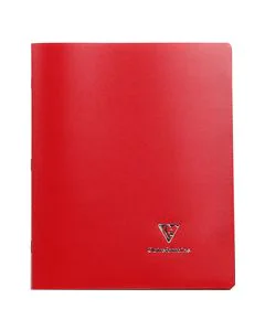 CLAIREFONTAINE 981414C : Cahier Koverbook - POLYPRO - 96 pages à grands carreaux - 240 x 320 mm - rouge