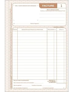Exemple Facturier Auto-Entrepreneur 1242D Le Dauphin - 210 x 148 mm