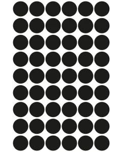 Photo Pastilles adhésives 12 mm - Noir AVERY Étiquettes rondes