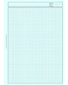BLOC DE REVISION COMPTABLE :  Feuille Quadrillée A4 Bleu ELVE 2612