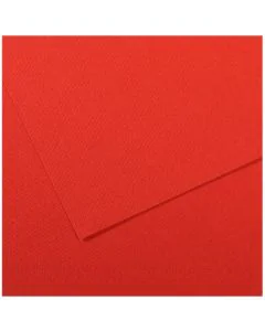 Feuille de papier dessin Mi-teintes - Rouge coquelicot - 500 x 650 mm : CANSON Visuel