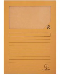 Lot de 100 Chemises à fenêtre - Orange : EXACOMPTA Forever Image