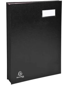 EXACOMPTA : Parapheur Direction - 18 compartiments - Noir photo