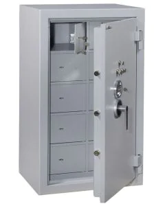 HARTMANN Armoire forte blindée 20 compartiments - Serrure à clé - 840 L