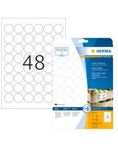 Étiquettes adhésives rondes Diamètre 30 mm HERMA 10915